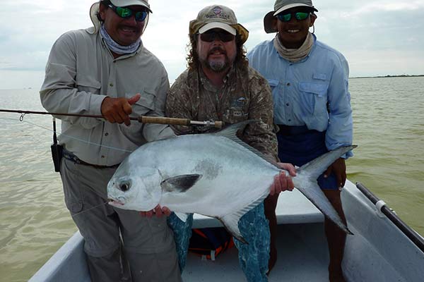 Permit Fly Fishing Lodge Ascension Bay Mexico